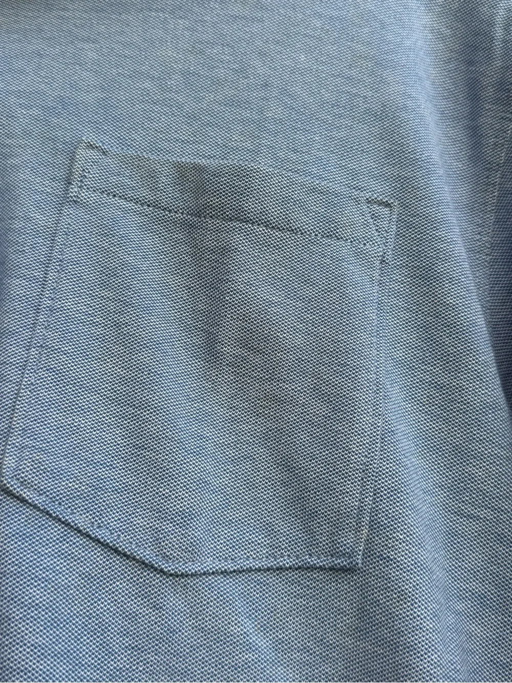 Banana Republic Light Blue Men's Polo with Chest Pocket